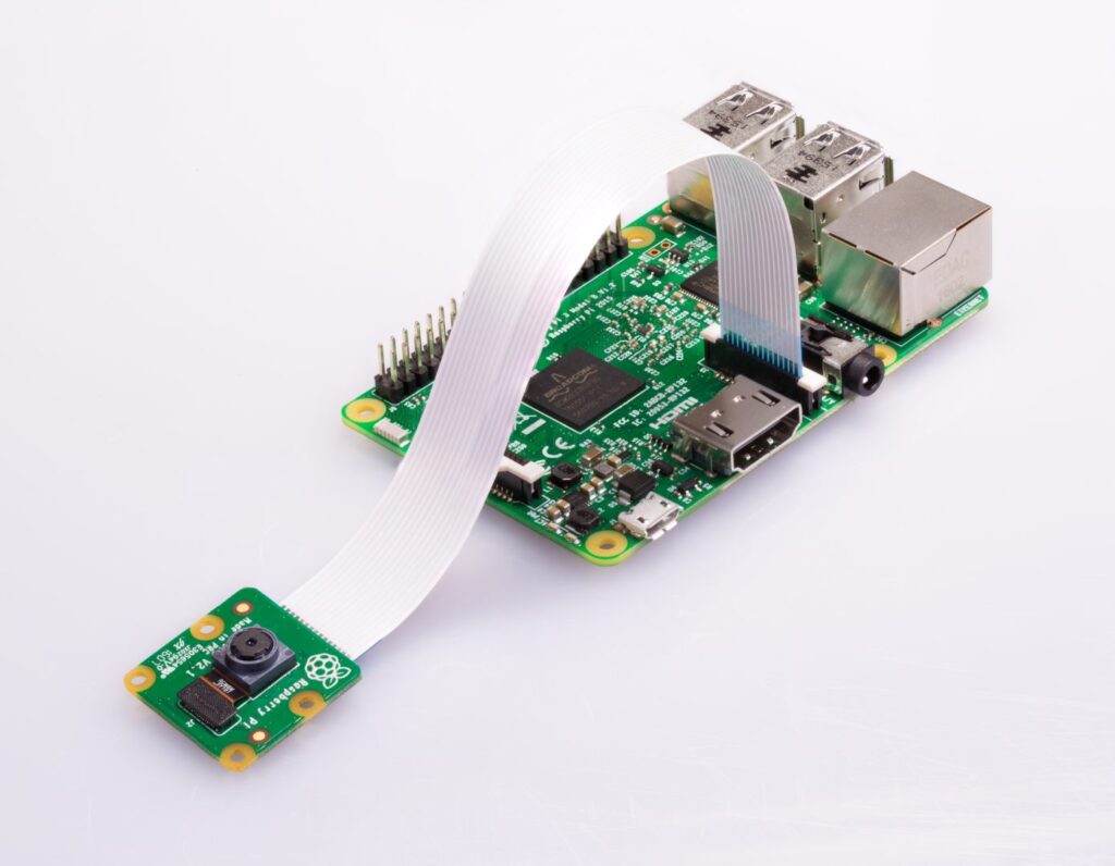 raspberrypi4Bとカメラモジュールの画像